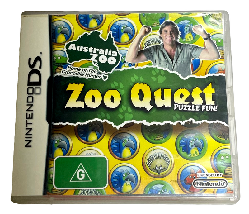 Zoo Quest DS 2DS 3DS Game *Complete* (Preowned)