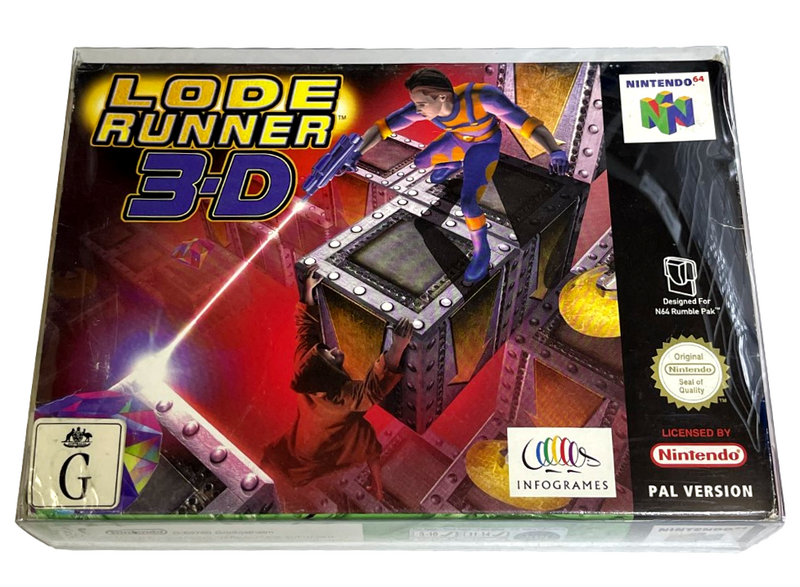 Lode Runner 3D Nintendo 64 N64 Boxed PAL *Complete* (Preowned)