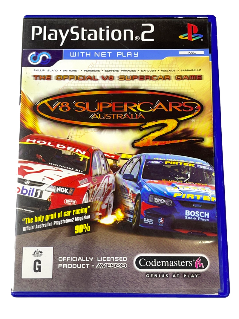 V8 Supercars Australia 2 PS2 PAL *Complete*