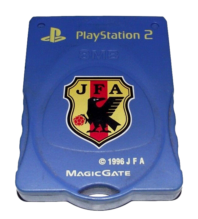 Japan Football Association Tabbed Magic Gate PS2 Memory Card PlayStation 2 8MB