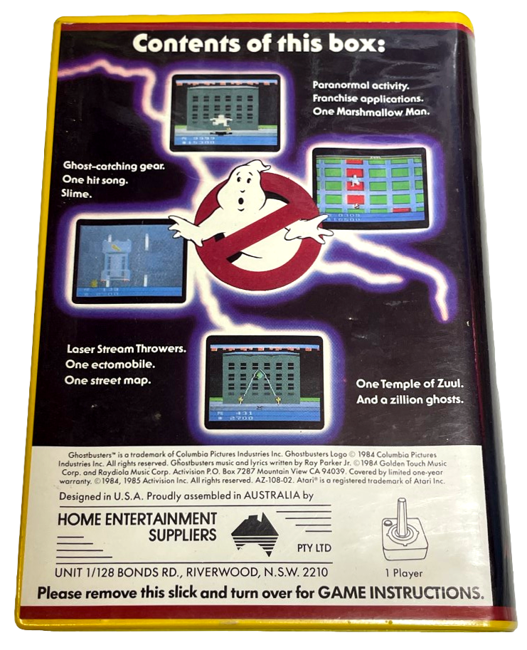 Ghostbusters Atari 2600 *Complete* (Preowned)