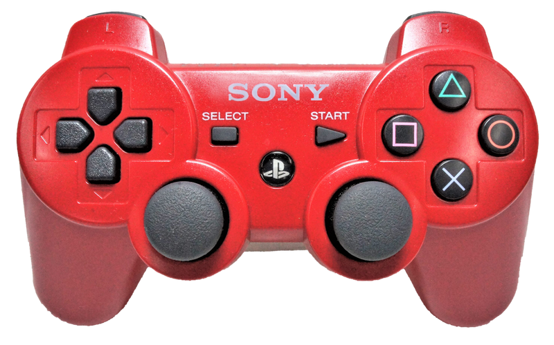 Genuine Sony Red Playstation 3 PS3 Controller DualShock3 (Pre-Owned)