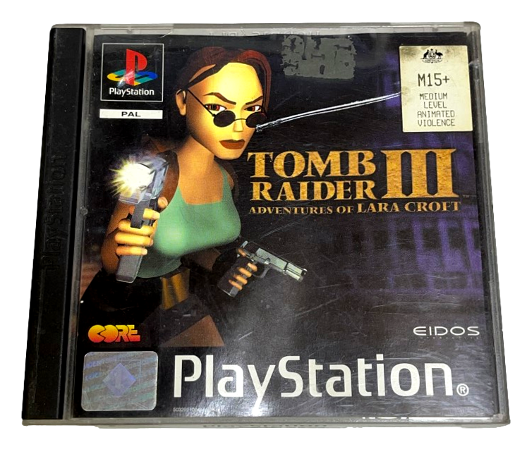 Tomb Raider III  PS1 PS2 PS3 PAL *Complete* (Preowned)