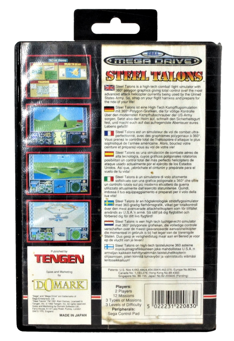 Steel Talons Sega Mega Drive *No Manual* (Pre-Owned)