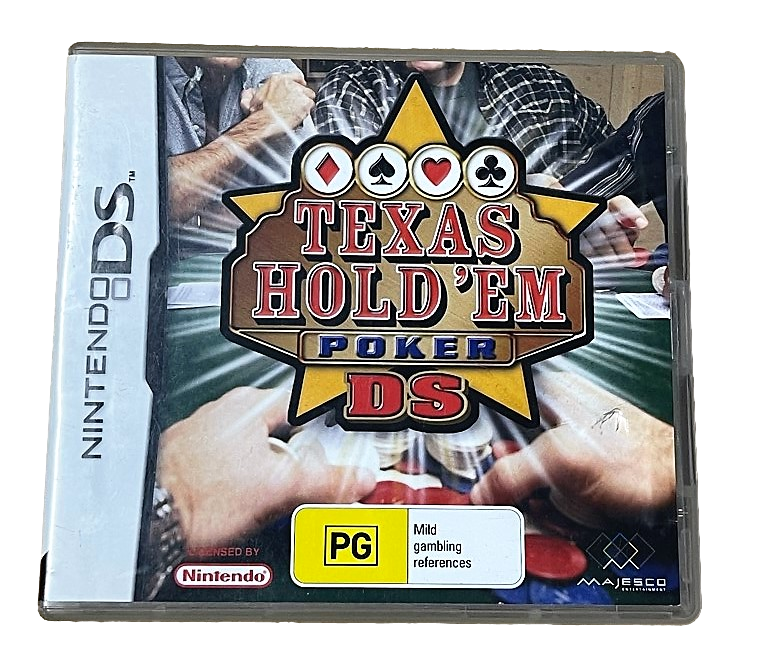 Texas Hold'em Poker DS Nintendo DS 2DS 3DS Game *No Manual* (Pre-Owned)