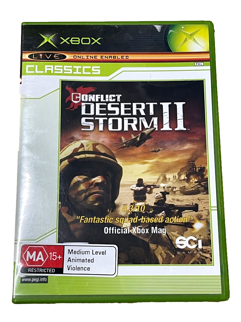 Conflict Desert Storm II Xbox (Classics) Original PAL *Complete* (Pre-Owned)