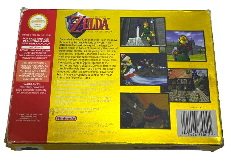 The Legend of Zelda Ocarina of Time Nintendo 64 N64 Boxed PAL *Complete* (Preowned)