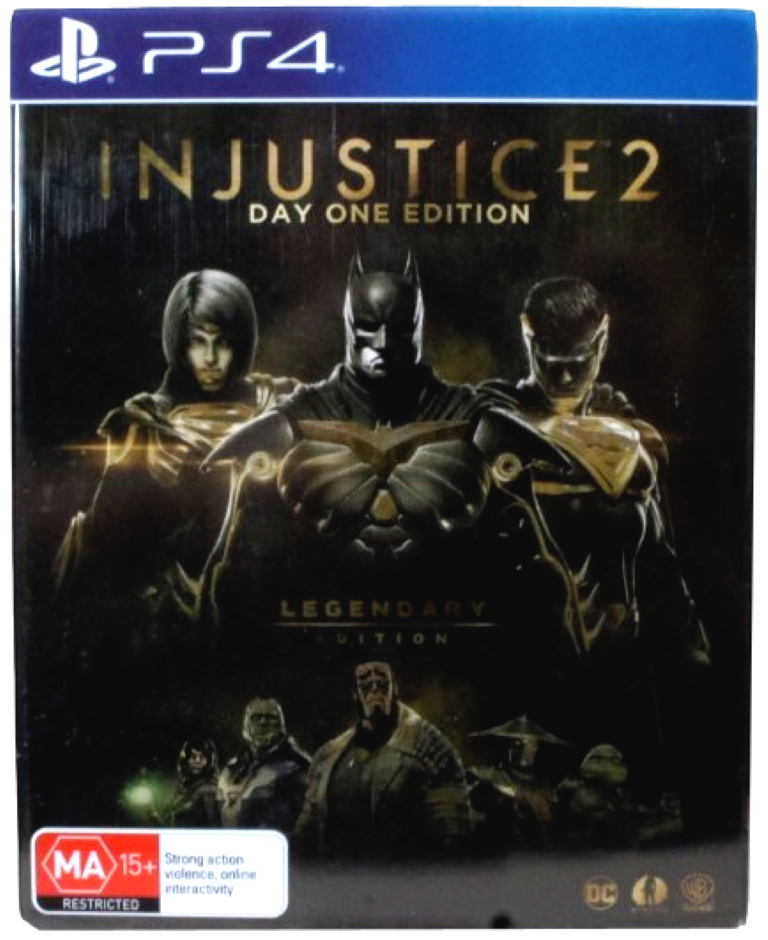 Injustice 2 Day One legendary Edition PS4 Complete Steelbook (Pre-Owned)