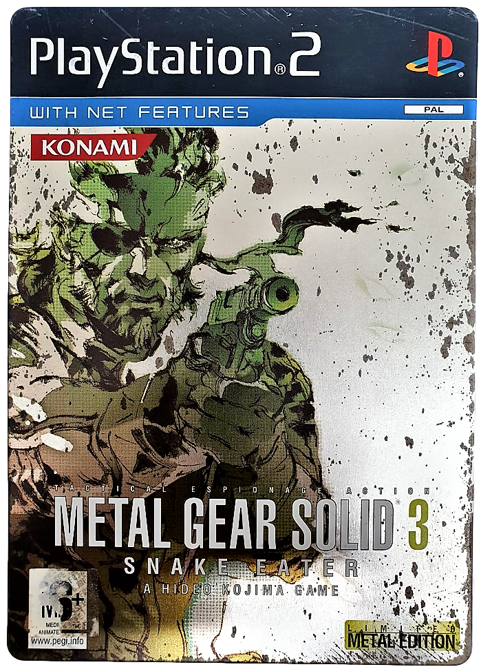 Metal Gear Solid 3 Snake Eater PS2 PAL *Complete* Steelbook (Preowned)