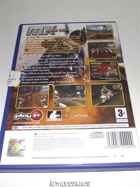 MX World Tour PS2 PAL *No Manual* Dirt Bikes (Preowned)