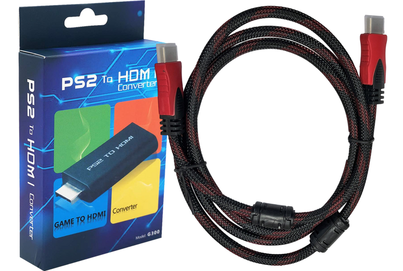 PS2 to HDMI Video Converter And HDMI Cable *Brand New* Playstation 2