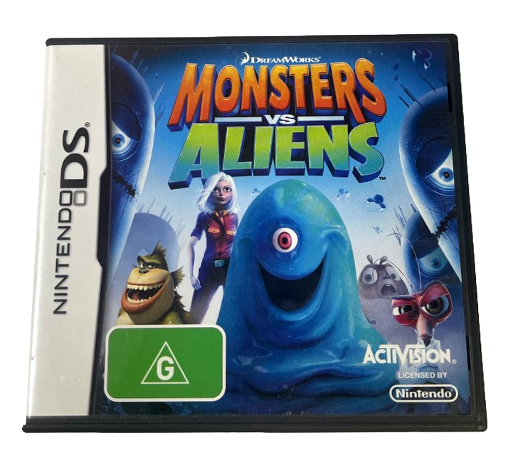 Monsters Vs Aliens Nintendo DS 2DS 3DS Game *No Manual* (Pre-Owned)