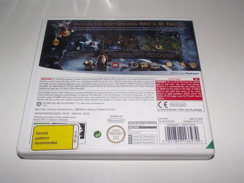 Lego The Hobbit Nintendo 3DS 2DS Game *Complete* (Pre-Owned)