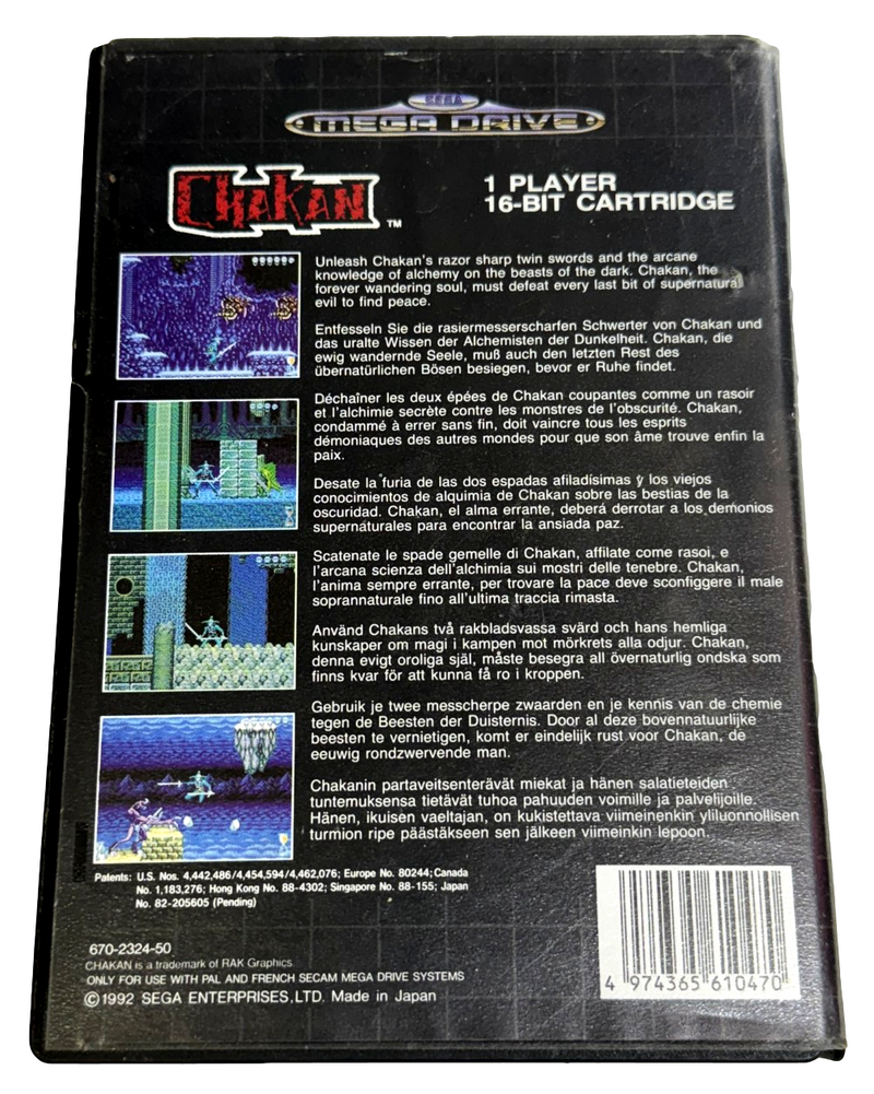 Chakan Sega Mega Drive PAL *No Manual* (Preowned)