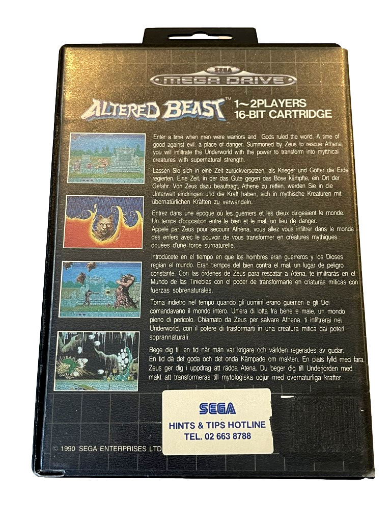 Altered Beast Sega Mega Drive *No Manual*