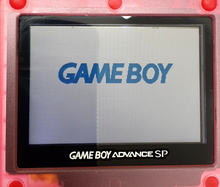Nintendo Gameboy Advance SP Kirby Edition AGS-001 RetroFit + USB Charger  (Refurbished)