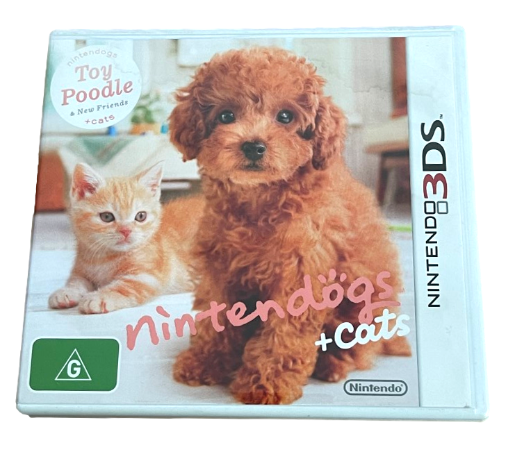Nintendogs and Cats Toy Poodle Nintendo 3DS 2DS Game *Complete* (Preowned)