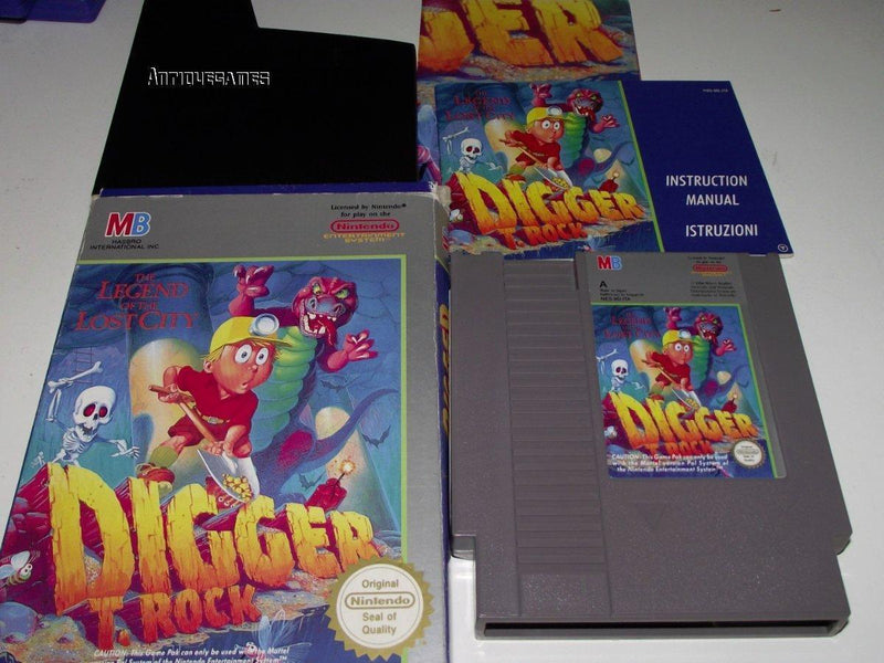 Digger T Rock Nintendo NES Boxed PAL *Complete*