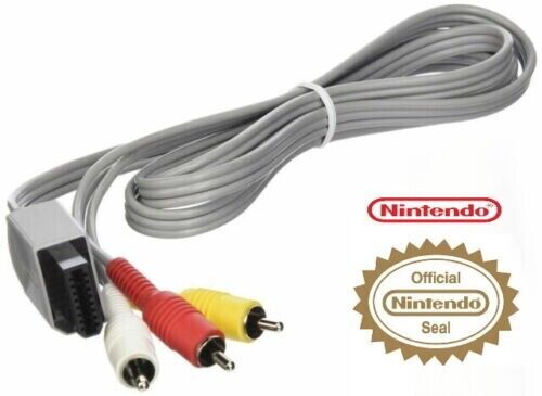 New Genuine Nintendo Wii AV Cable Cord RCA (RVL 009)  Wii U Original