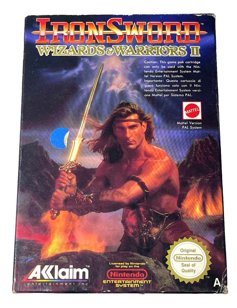 Iron Sword Wizards & Warriors II Nintendo NES Boxed PAL *Complete* (Preowned)