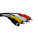 Sega Dreamcast AV Cables S-Video TV Replacement New Aftermarket 1.8 Metre