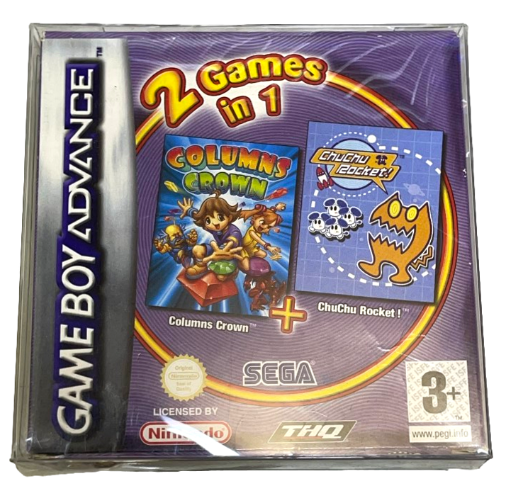 Columns Crown / ChuChu Rocket Nintendo Gameboy Advance GBA *Complete* Boxed