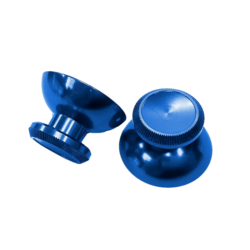 Pair of PS5 3D Rocker Metal Aluminum Caps Dual Sense Controller Blue