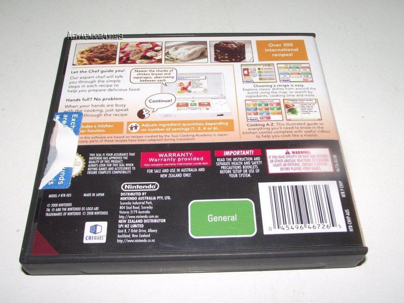 Cooking Guide Nintendo DS 2DS 3DS Game *Complete* (Pre-Owned)