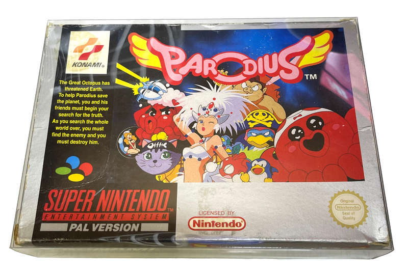 Parodius Nintendo SNES Boxed PAL *No Manual* (Preowned)