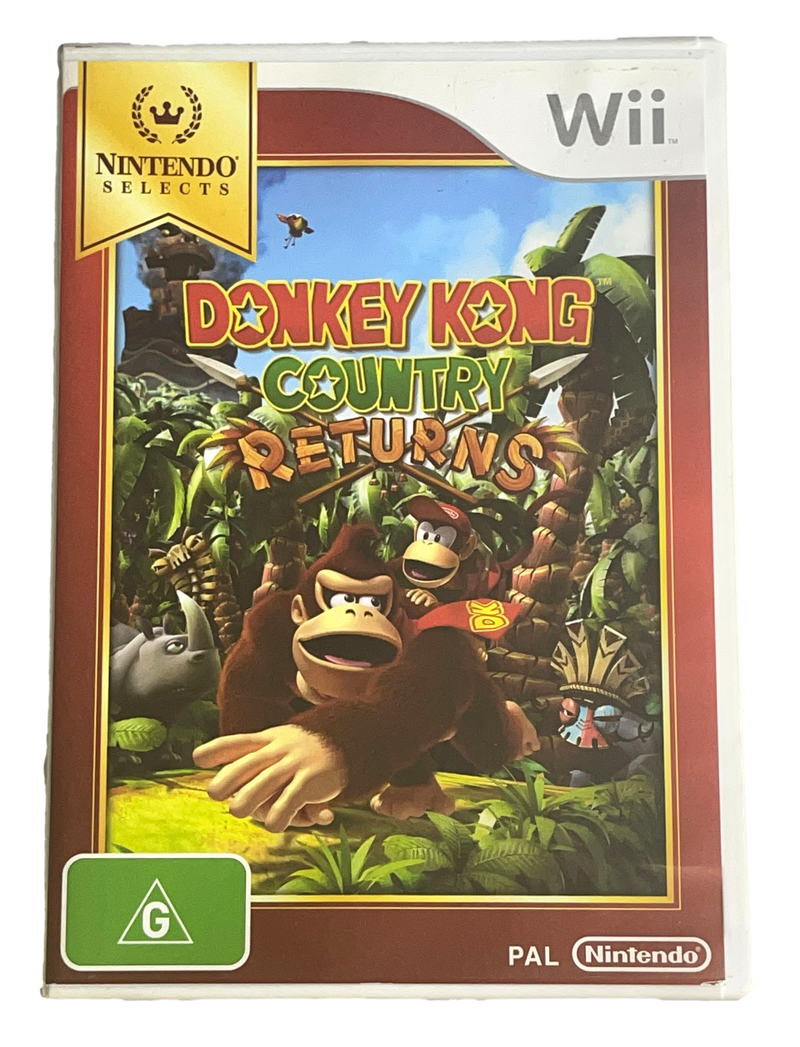 Donkey Kong Country Returns Nintendo Wii PAL *No Manual* Wii U Compatible (Pre-Owned)