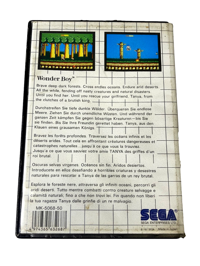 Wonder Boy Sega Master System *Complete* (Pre-Owned)