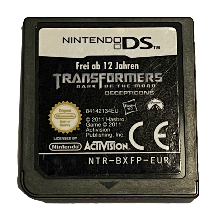 Transformers Dark of the Moon Decepticons Nintendo DS 2DS 3DS Game *Cartridge Only* (Preowned)