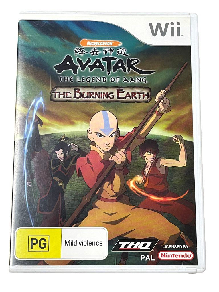 Avatar Legend of Aang The Burning Earth Nintendo Wii PAL *Complete* (Pre-Owned)