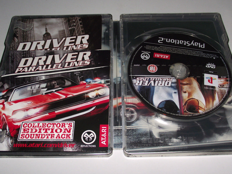 Driver Parallel Lines Collector's Edition PS2 PAL *Complete* Steelbook No Sleeve (Preowned)