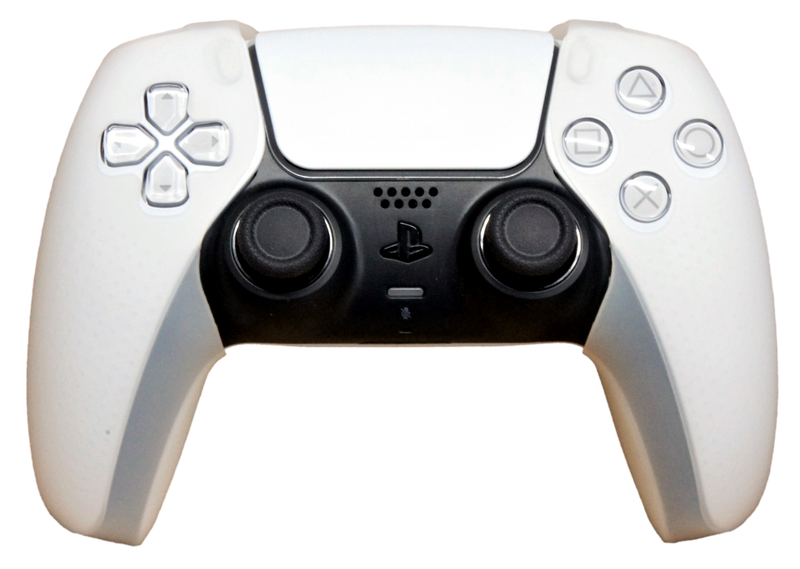 Silicone Grip Covers For PS5 Controller Skin - Clear White Sox