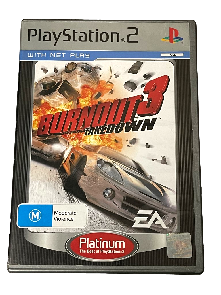 Burnout 3 Takedown PS2 (Platinum) PAL *Complete* (Preowned)