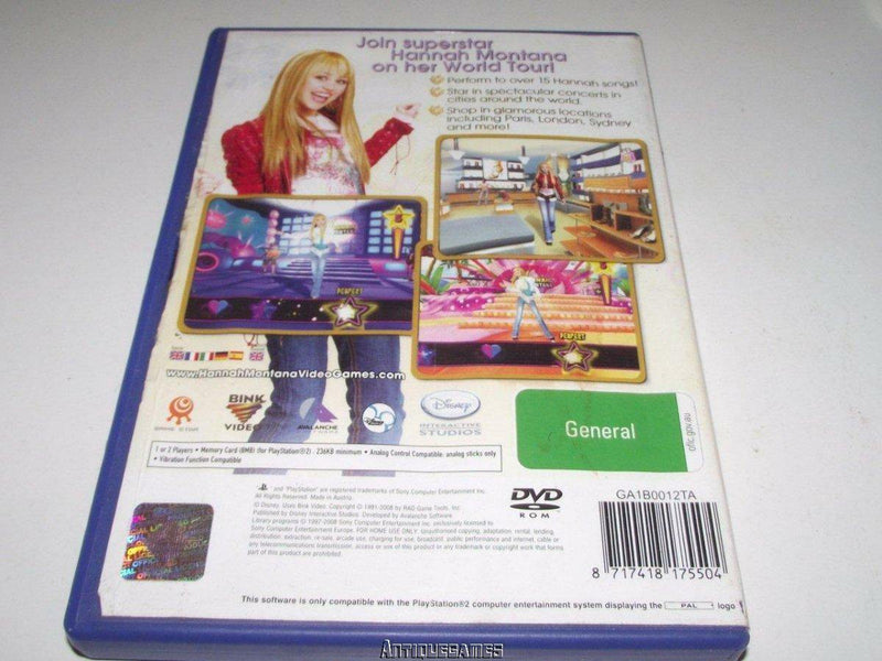 Hannah Montana Spotlight World Tour PS2 PAL *No Manual* (Pre-Owned) - Games We Played