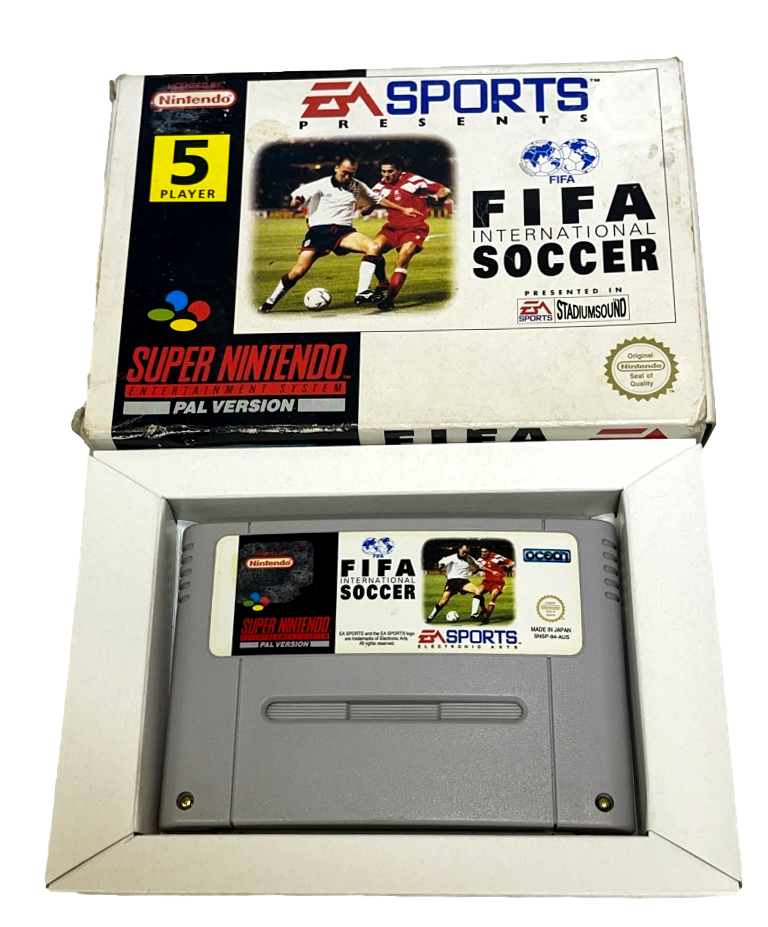 FIFA International Soccer Nintendo SNES Boxed PAL *No Manual* (Preowned)