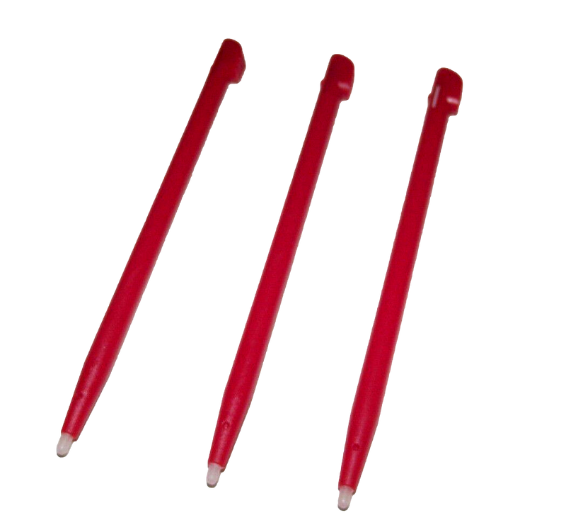 3 x Red Touch Screen Stylus for Nintendo DSi XL Console