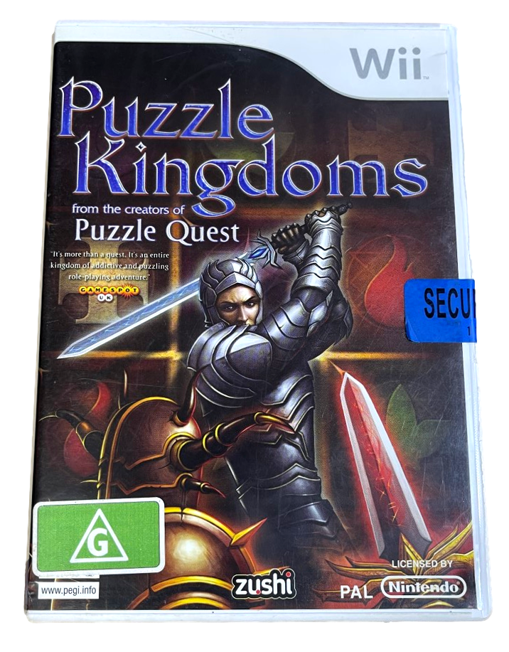 Puzzle Kingdoms Nintendo Wii PAL Wii U Compatible *Shop Sealed*