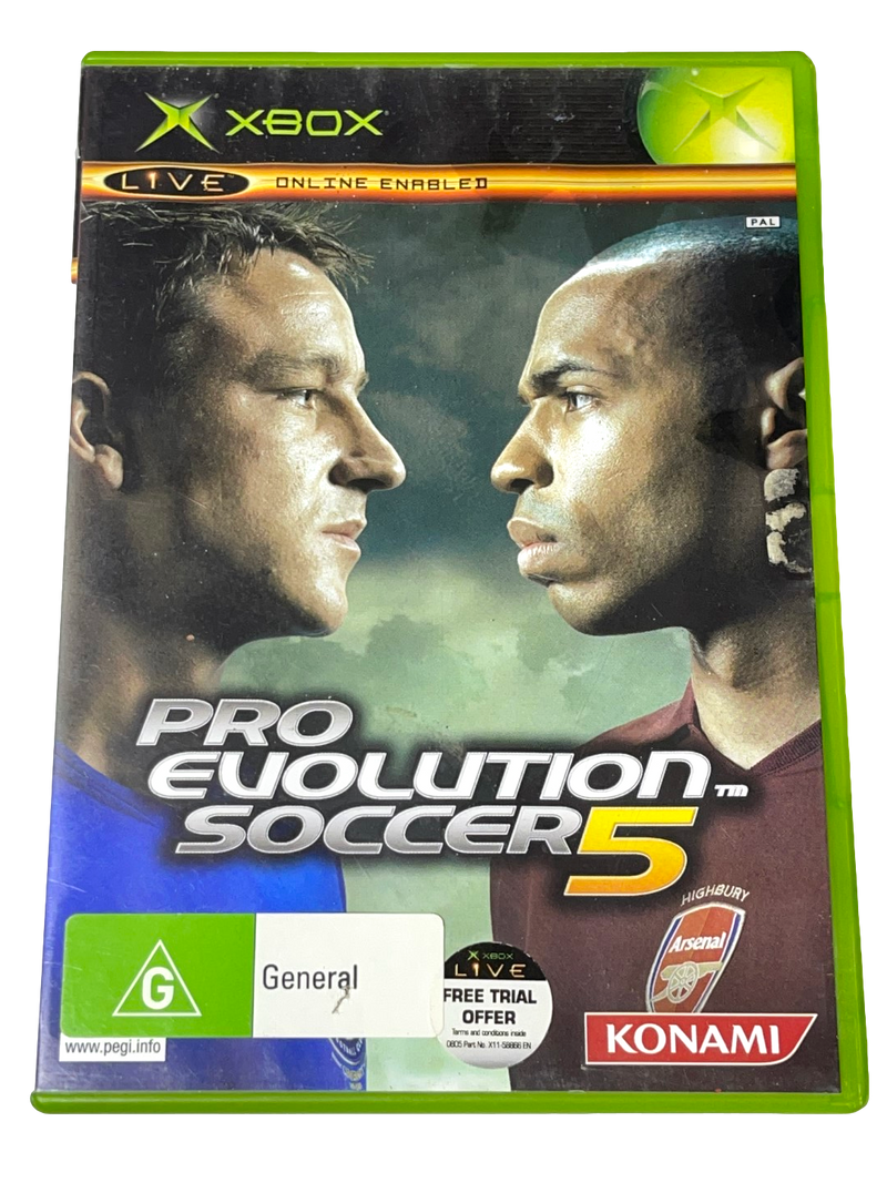 Pro Evolution Soccer 5 XBOX Original PAL *Complete* (Pre-Owned)