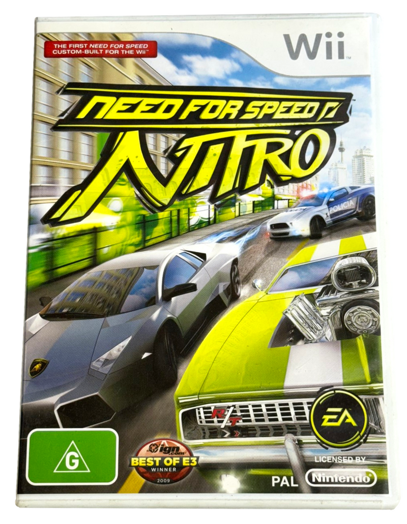 Need for Speed Nitro Nintendo Wii PAL *Complete* Wii U Compatible (Preowned)