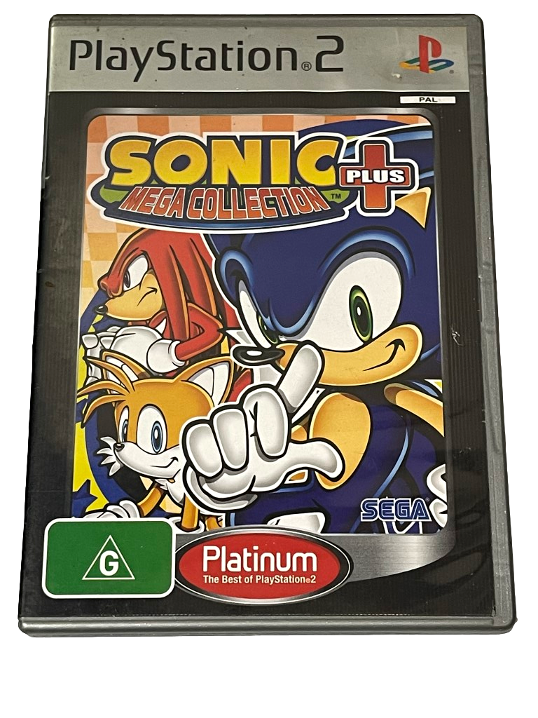 Sonic Mega Collection Plus (Platinum) PS2 PAL *Complete* (Preowned)