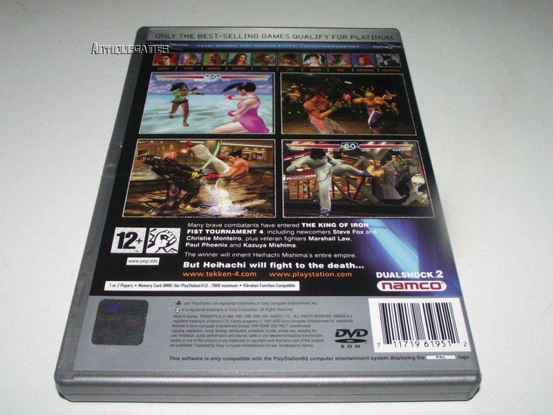 Tekken 4 PS2 (Platinum) PAL *No Manual* (Preowned) - Games We Played