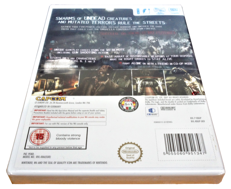 Resident Evil The Umbrella Chronicles Nintendo Wii PAL *Sealed* Wii U Compatibe