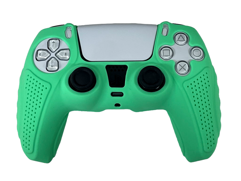 Silicone Cover For PS5 Controller Case Skin - Green Ultra Grip