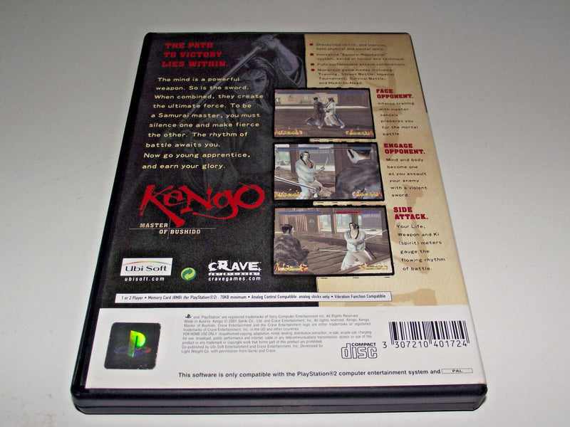 Kengo Master of Bushido PS2 PAL *No Manual* (Preowned)