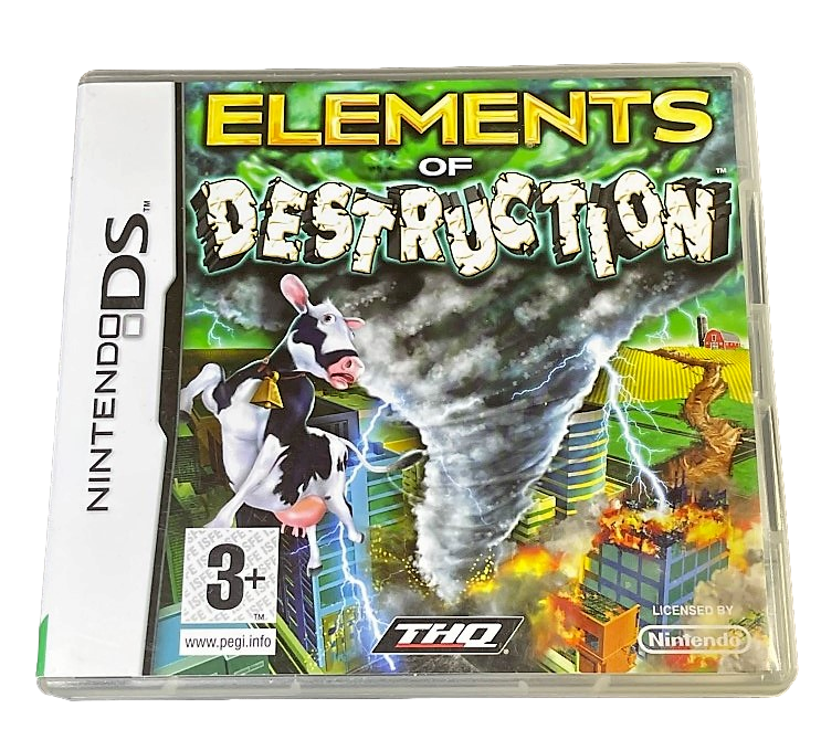 Elements of Destruction Nintendo DS 2DS 3DS Game *Complete* (Pre-Owned)