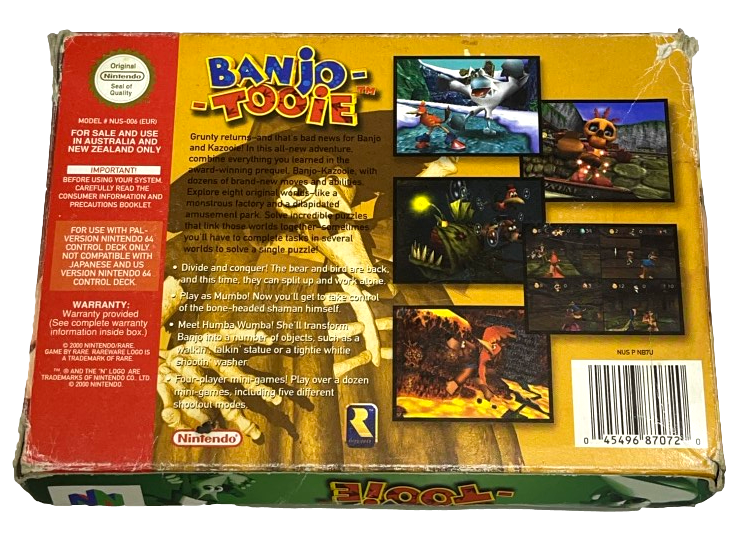 Banjo-Tooie Nintendo 64 N64 Boxed PAL *Complete* (Preowned)