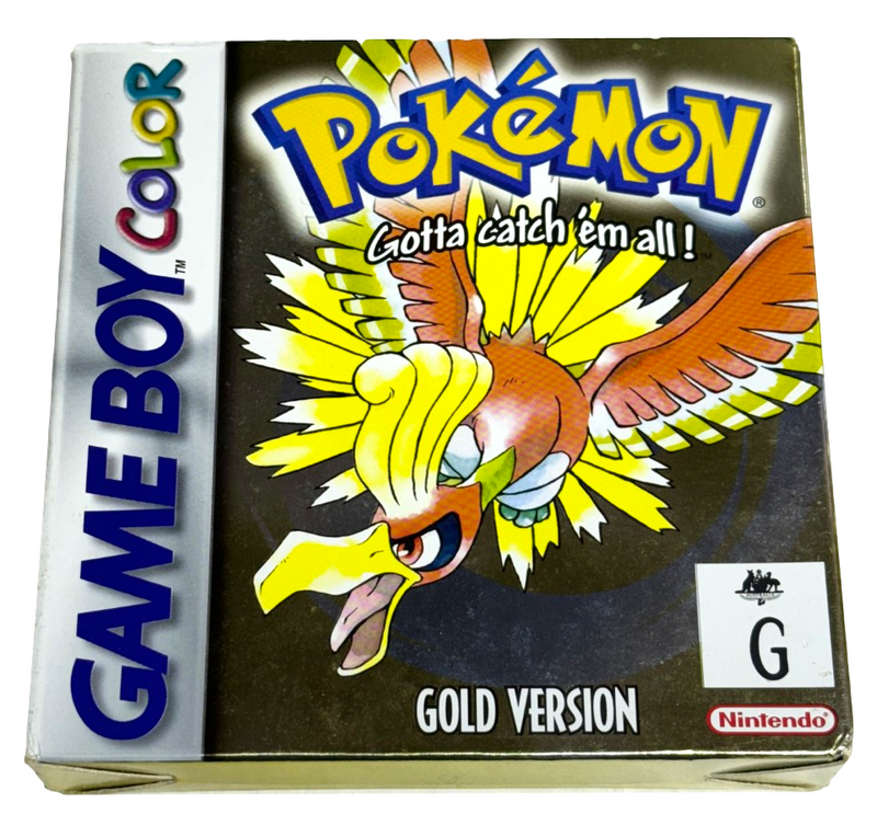 Pokemon Gold Version Nintendo Gameboy Color GBC *Complete* Boxed (Preowned)